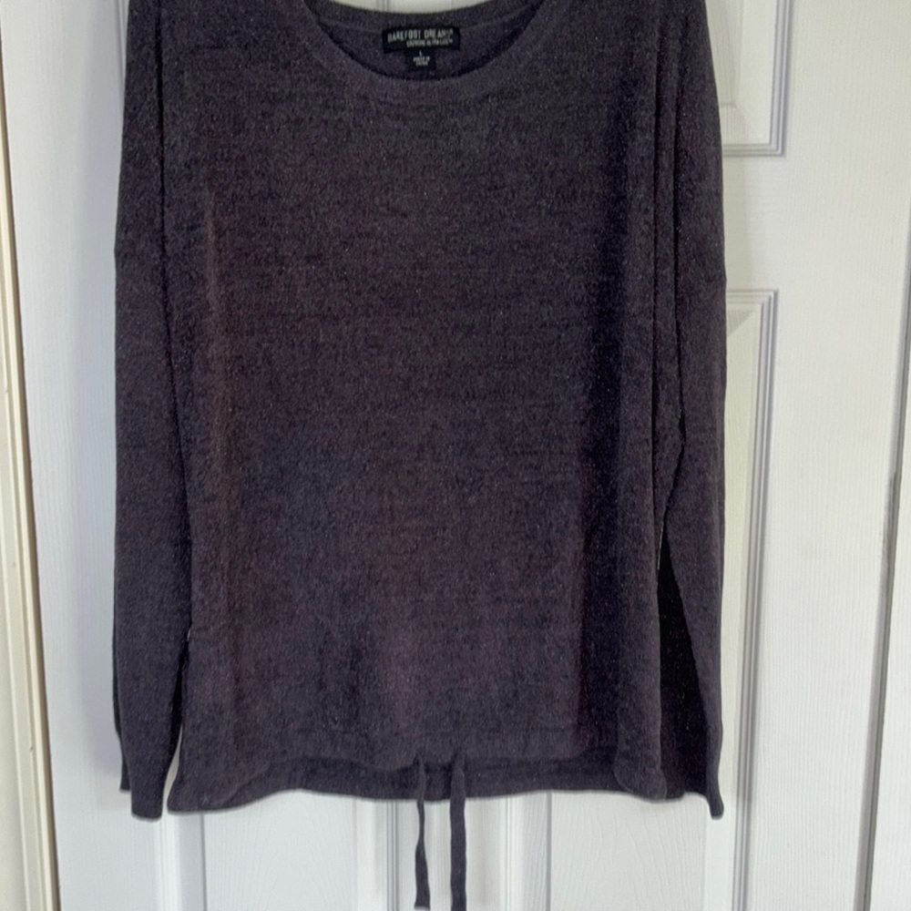 Barefoot Dreams Dark Gray Sweatshirt - Picture 3 of 6